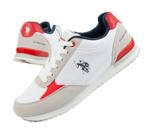 Buty sportowe U S Polo ASSN M UP21M48062-WHI-RED01