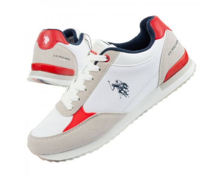 Buty sportowe U S Polo ASSN M UP21M48062-WHI-RED01
