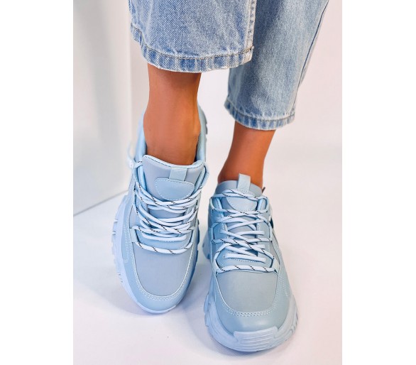 Sneakersy na koturnie BAINS BLUE