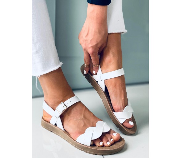 Sandałki damskie OLIVO WHITE